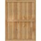 Ekena Millwork Framed Board-n-Batten Shutters, Rough Sawn Western Red Cedar, 32 1/4W x 43H, PR RBF06S32X043RWR - alternate 2